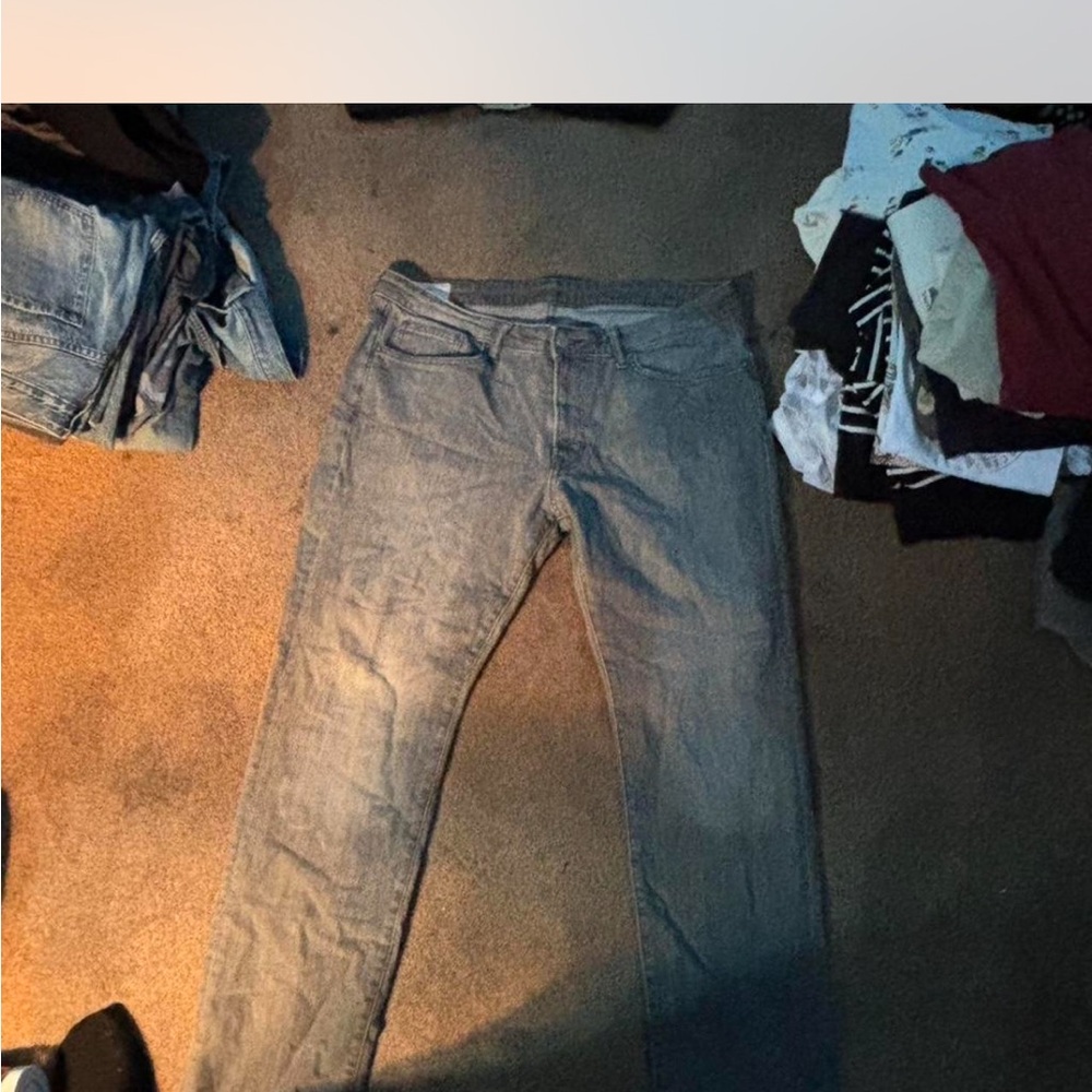 Grey  denim skinny jeans
